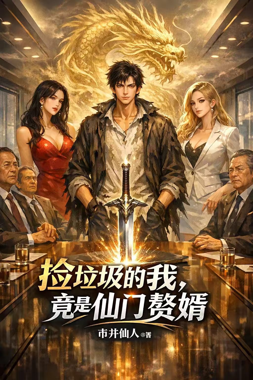 撿垃圾的我，竟是仙門贅婿 封面