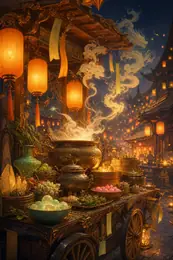 修仙美食攤，出攤就爆火 封面