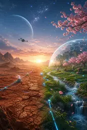 星際直播：荒星變成桃花源 封面